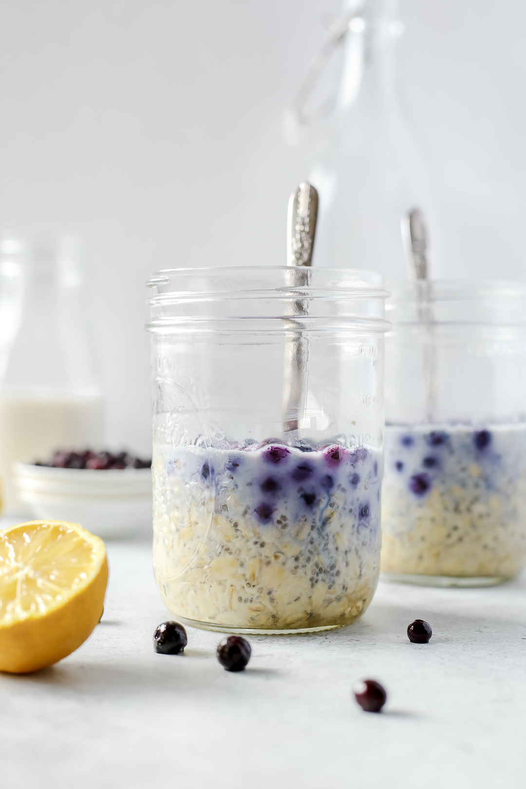 Blueberry Overnight Oats - Delicious Little Bites