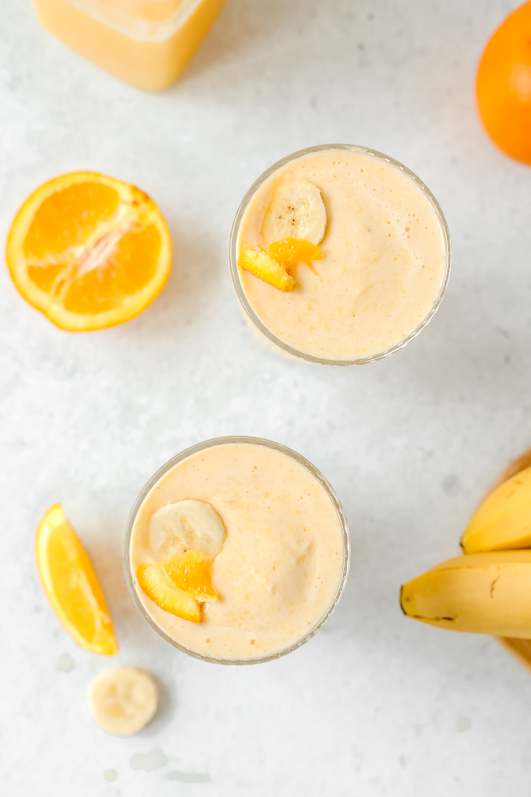 Orange Banana Smoothie  Vegan Option - Clean Eating Kitchen